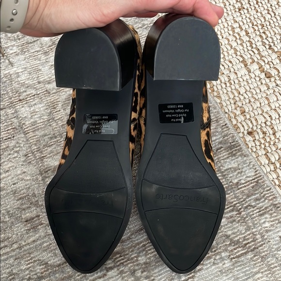 Franco Sarto Calf Hair Leopard Booties - Picture 4 of 4